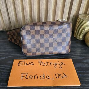 Louis Vuitton Geronimos Belt Bag Sling Waistbag Damier Ebene